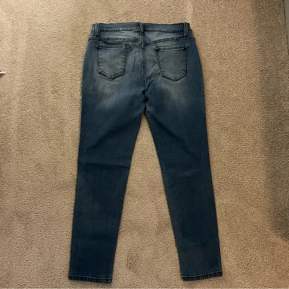 KanCan Dark Blue Distressed Skinny Jeans - Picture 2 of 4